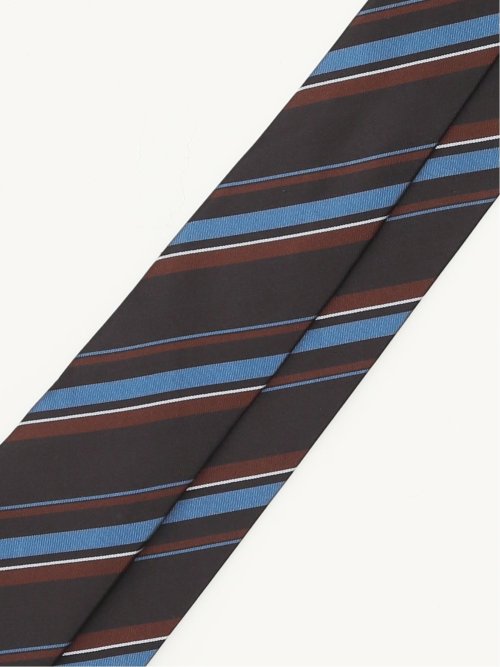 最上級　美品　kiton ストライプ ネクタイ ブラウン ブラック　セッテピエゲ 最上級 美品 kiton ストライプ ネクタイ ブラウン ブラック