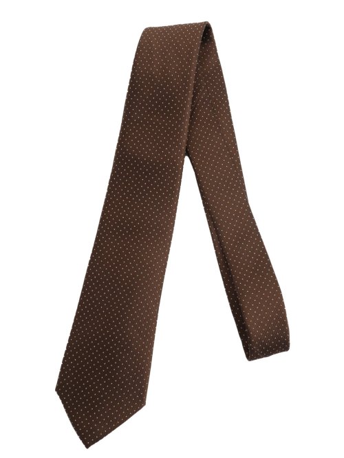シルク混 ネクタイ＆チーフセット ピンドット