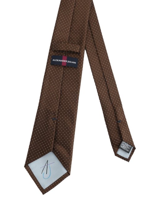 シルク混 ネクタイ＆チーフセット ピンドット