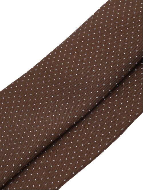 シルク混 ネクタイ＆チーフセット ピンドット