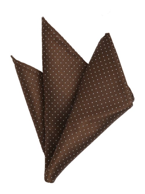 シルク混 ネクタイ＆チーフセット ピンドット