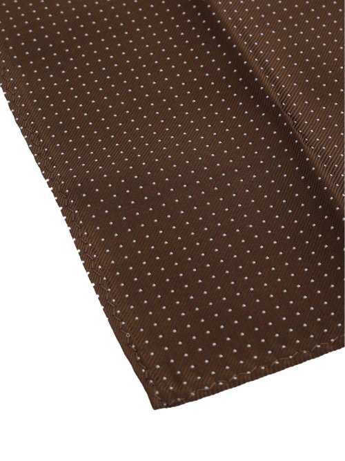 シルク混 ネクタイ＆チーフセット ピンドット