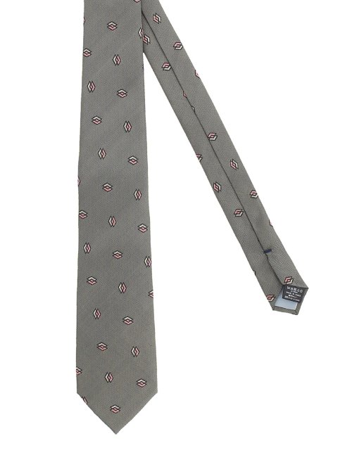 シルクネクタイ＆チーフセット 小紋