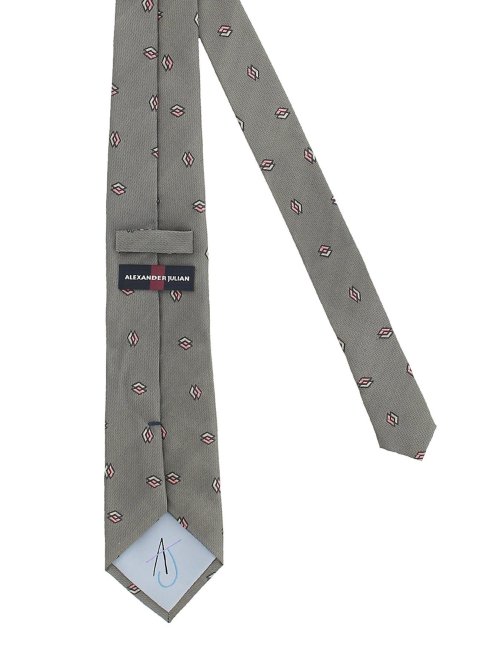 シルクネクタイ＆チーフセット 小紋