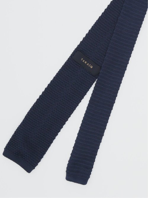 ニット ソリッドナロータイ 6.5cm幅