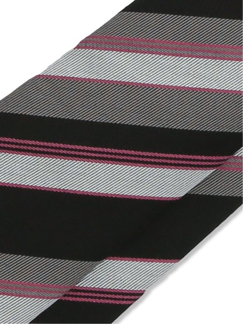 イタリア製 シルク混ストライプ柄 レギュラータイ 8.0cm幅