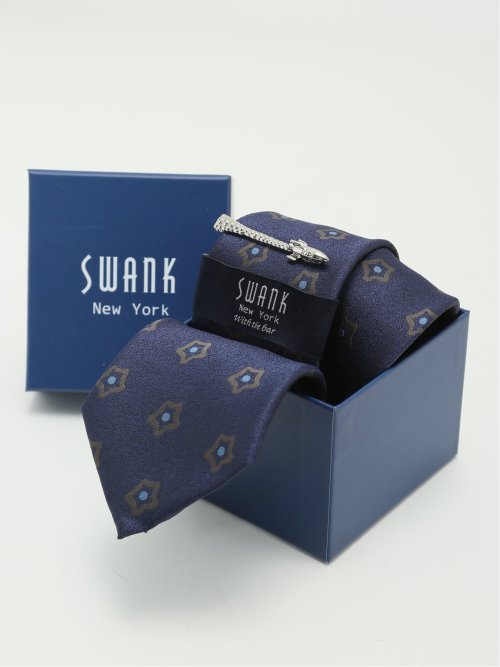 スワンク/SWANK ネクタイ＆タイバーセット