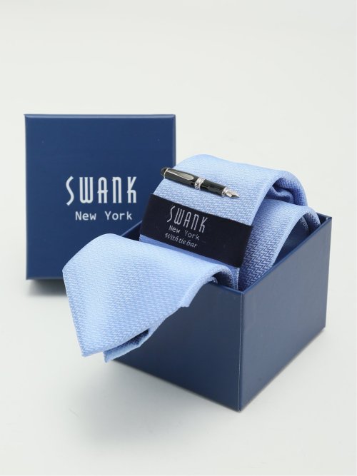 スワンク/SWANK ネクタイ＆タイバーセット(Other 73サックス