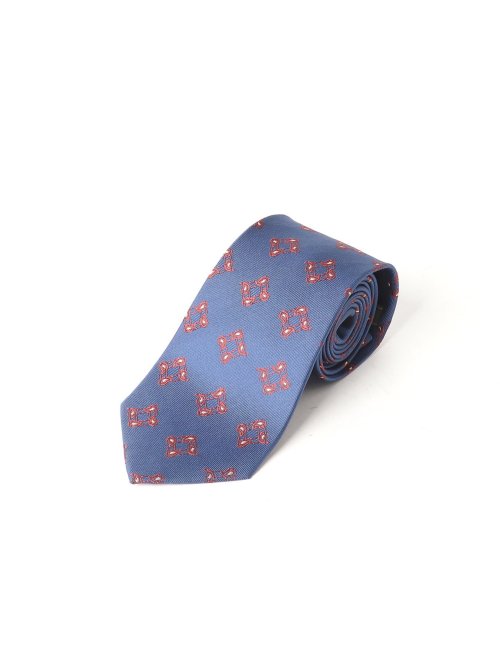 シルクネクタイ＆チーフセット 小紋