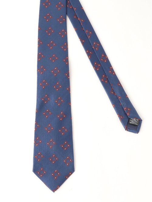 シルクネクタイ＆チーフセット 小紋