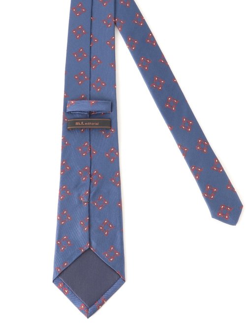 シルクネクタイ＆チーフセット 小紋