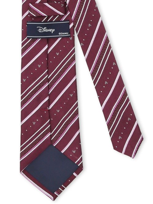 ディズニー/DISNEY シルクチェック柄 レギュラータイ 8.0cm幅