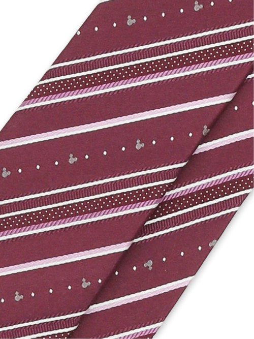 ディズニー/DISNEY シルクチェック柄 レギュラータイ 8.0cm幅