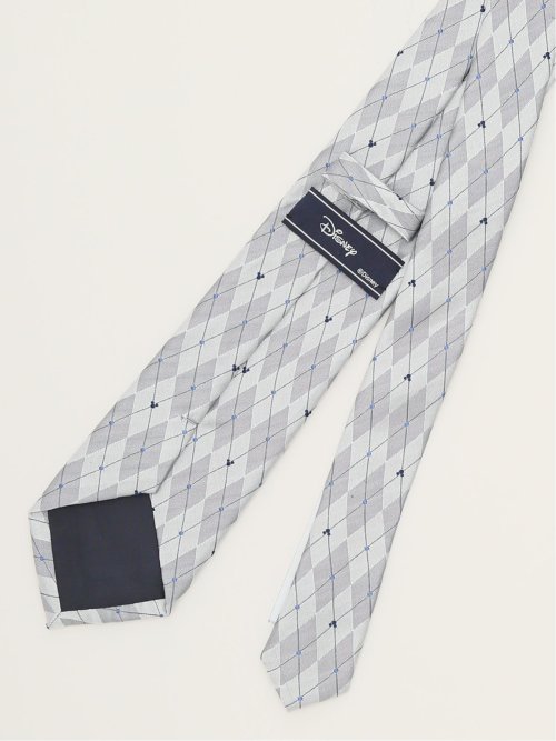 ディズニー/DISNEY シルクアーガイル柄 レギュラータイ 8.0cm幅