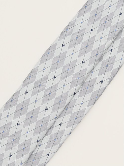 ディズニー/DISNEY シルクアーガイル柄 レギュラータイ 8.0cm幅