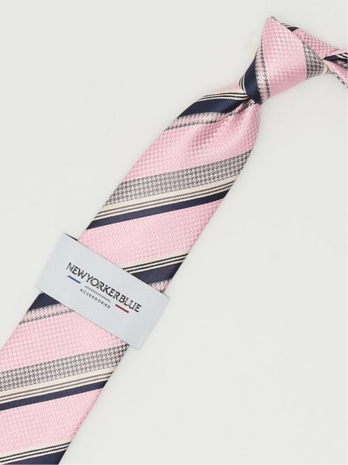 ニューヨーカーブルー/NEWYORKER BLUE シルクレギュラータイ 8.0cm幅