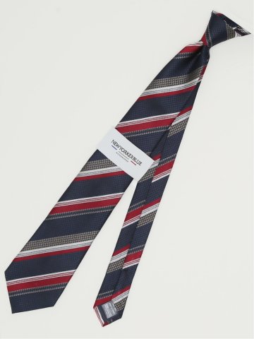 ニューヨーカーブルー/NEWYORKER BLUE シルクレギュラータイ 8.0cm幅