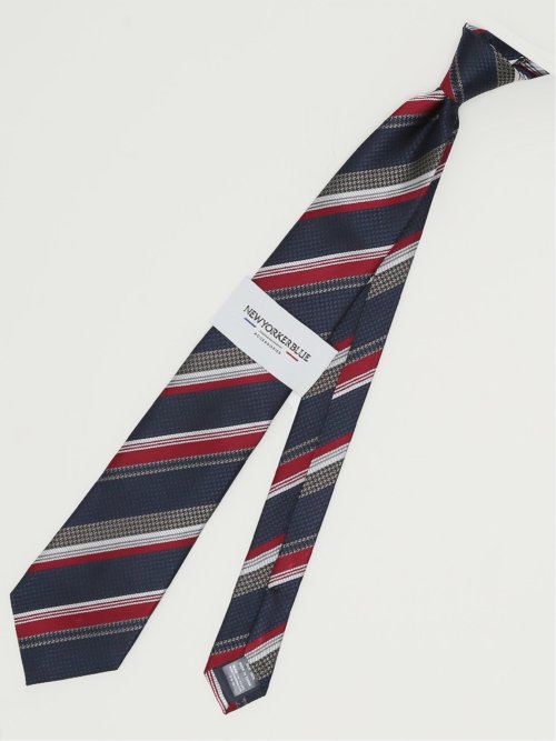 ニューヨーカーブルー/NEWYORKER BLUE シルクレギュラータイ 8.0cm幅