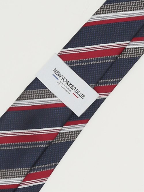 ニューヨーカーブルー/NEWYORKER BLUE シルクレギュラータイ 8.0cm幅