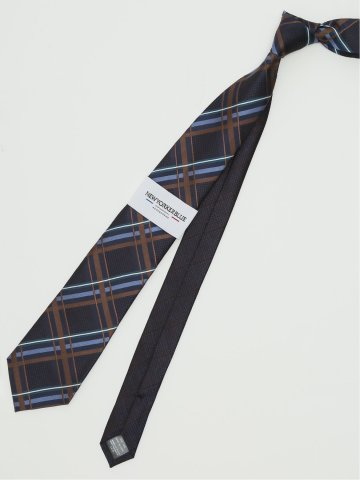ネクタイ メンズ ビジネス シルク レギュラー 8.0cm幅 ニューヨーカーブルー/NEWYORKER BLUE