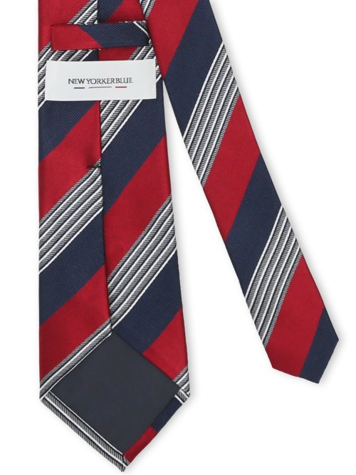 ニューヨーカーブルー/NEWYORKER BLUE シルクレギュラータイ 8.0cm幅