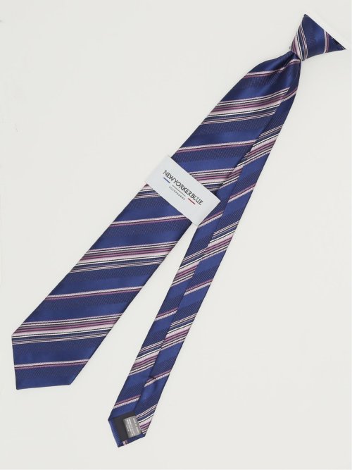 ニューヨーカーブルー/NEWYORKER BLUE シルクレギュラータイ 8.0cm幅