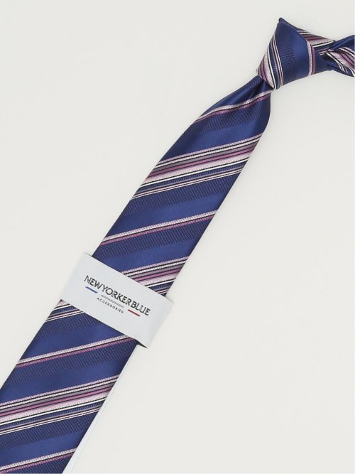 ニューヨーカーブルー/NEWYORKER BLUE シルクレギュラータイ 8.0cm幅