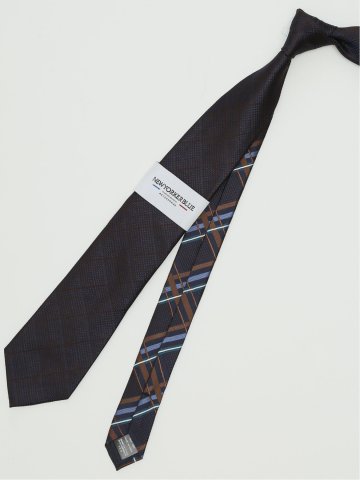 ネクタイ メンズ ビジネス シルク レギュラー 8.0cm幅 ニューヨーカーブルー/NEWYORKER BLUE
