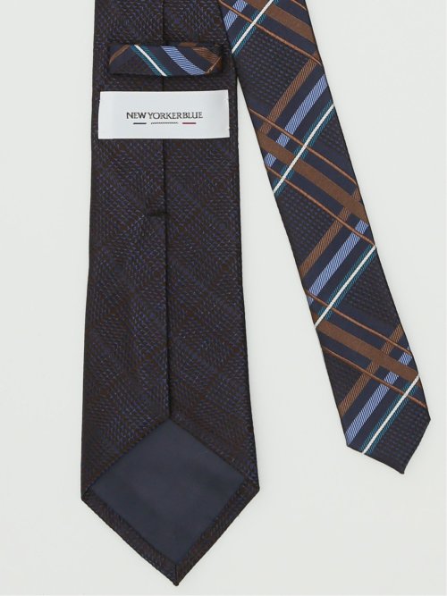 ネクタイ メンズ ビジネス シルク レギュラー 8.0cm幅 ニューヨーカーブルー/NEWYORKER BLUE
