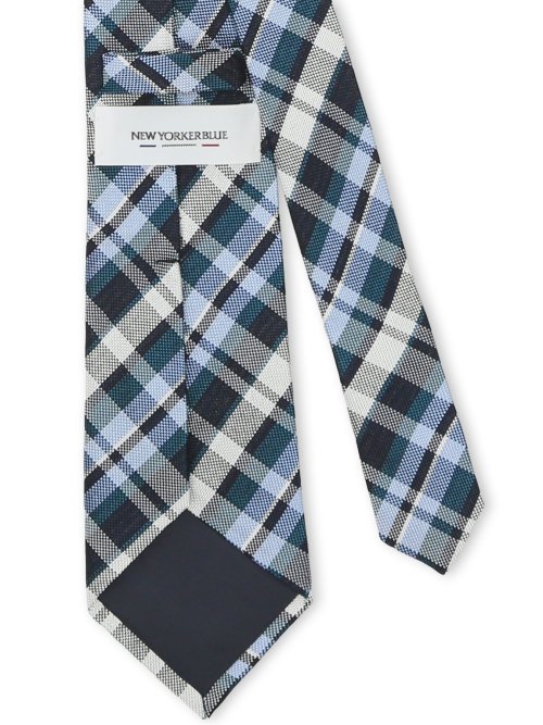ニューヨーカーブルー/NEWYORKER BLUE シルクレギュラータイ 8.0cm幅