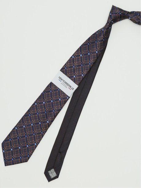 ネクタイ メンズ ビジネス シルク レギュラー 8.0cm幅 ニューヨーカーブルー/NEWYORKER BLUE