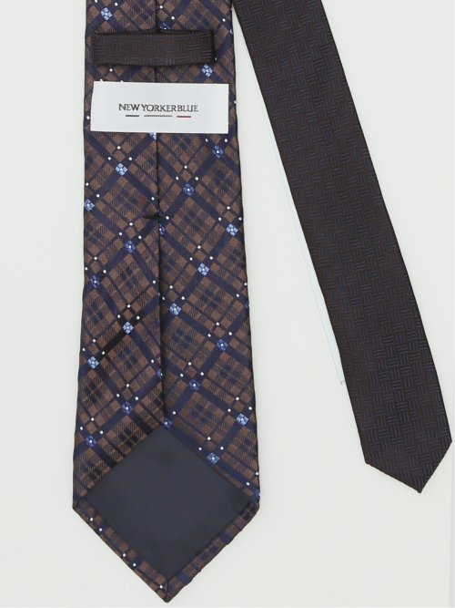ネクタイ メンズ ビジネス シルク レギュラー 8.0cm幅 ニューヨーカーブルー/NEWYORKER BLUE