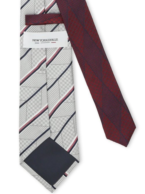 ニューヨーカーブルー/NEWYORKER BLUE シルクレギュラータイ 8.0cm幅