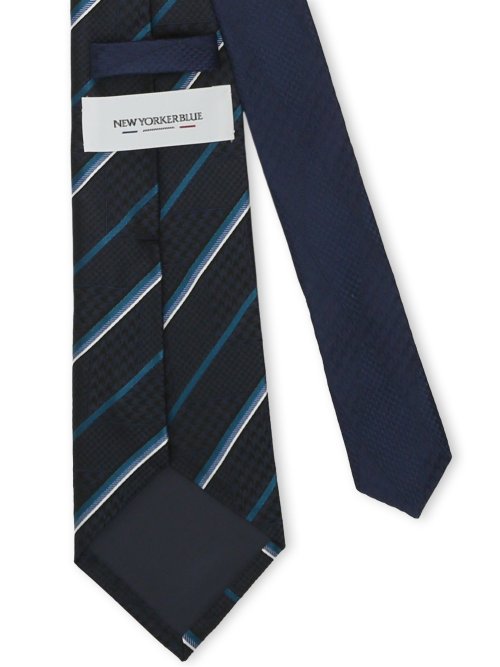 ニューヨーカーブルー/NEWYORKER BLUE シルクレギュラータイ 8.0cm幅