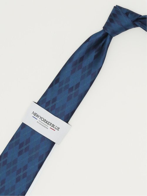 ニューヨーカーブルー/NEWYORKER BLUE シルクレギュラータイ 8.0cm幅