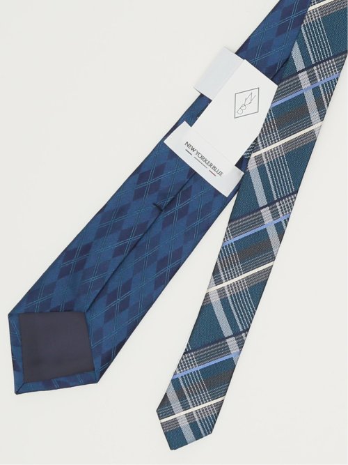 ニューヨーカーブルー/NEWYORKER BLUE シルクレギュラータイ 8.0cm幅