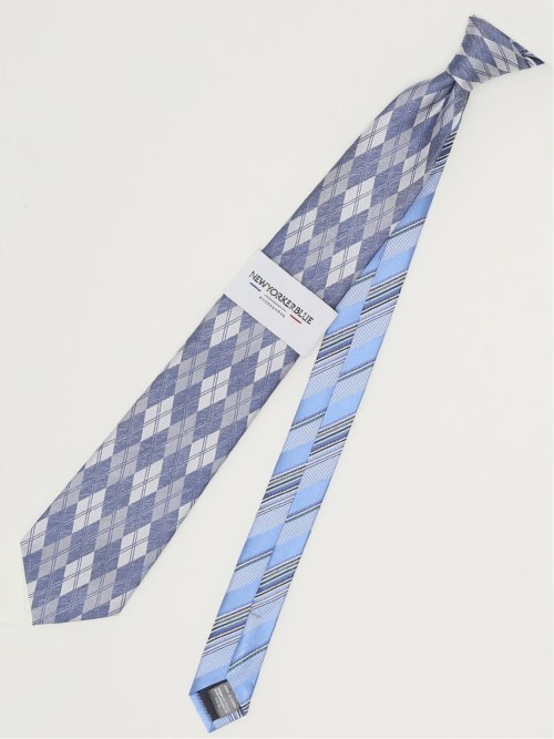 ニューヨーカーブルー/NEWYORKER BLUE シルクレギュラータイ 8.0cm幅