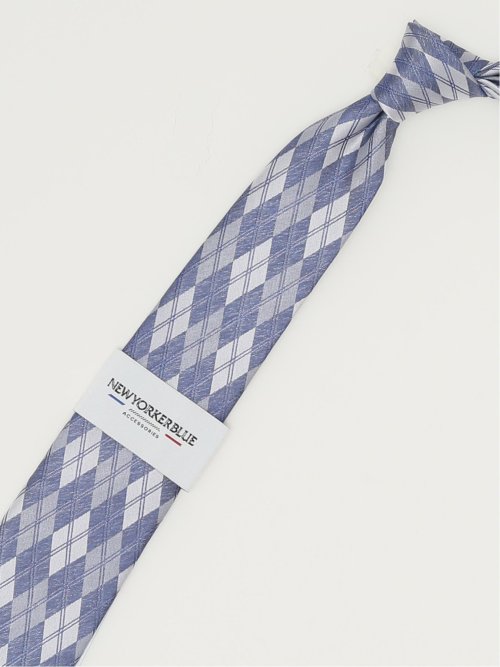 ニューヨーカーブルー/NEWYORKER BLUE シルクレギュラータイ 8.0cm幅