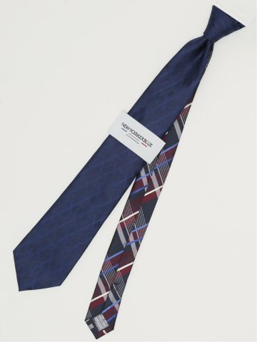 ニューヨーカーブルー/NEWYORKER BLUE シルクレギュラータイ 8.0cm幅