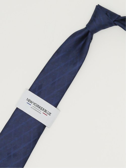 ニューヨーカーブルー/NEWYORKER BLUE シルクレギュラータイ 8.0cm幅