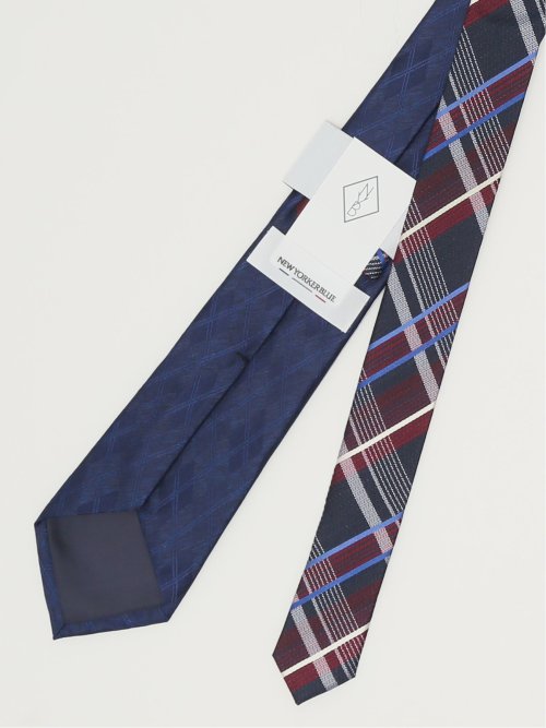 ニューヨーカーブルー/NEWYORKER BLUE シルクレギュラータイ 8.0cm幅