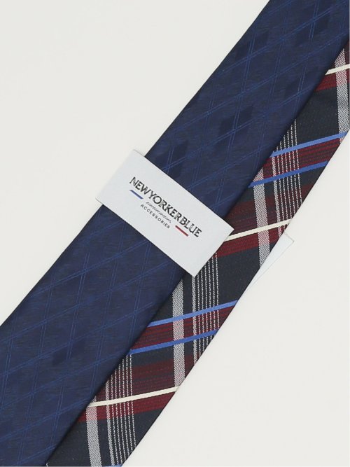 ニューヨーカーブルー/NEWYORKER BLUE シルクレギュラータイ 8.0cm幅