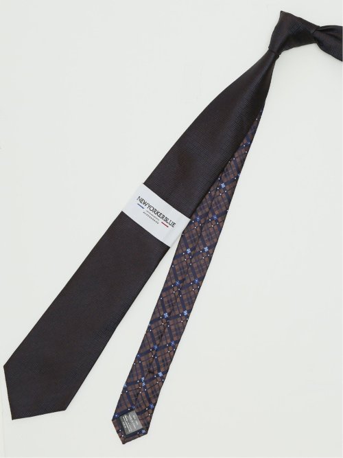 ネクタイ メンズ ビジネス シルク レギュラー 8.0cm幅 ニューヨーカーブルー/NEWYORKER BLUE