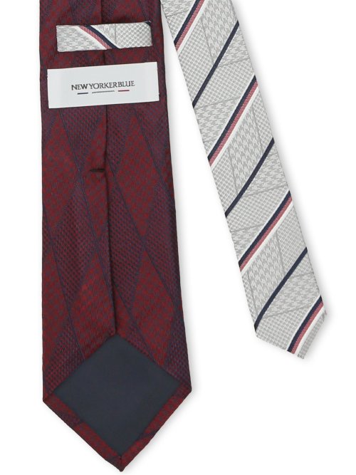 ニューヨーカーブルー/NEWYORKER BLUE シルクレギュラータイ 8.0cm幅