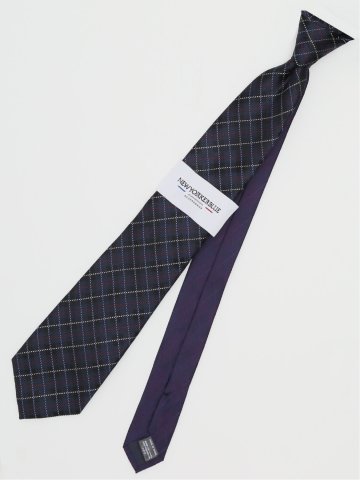 ニューヨーカーブルー/NEWYORKER BLUE シルクレギュラータイ 8.0cm幅