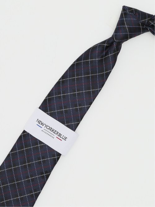ニューヨーカーブルー/NEWYORKER BLUE シルクレギュラータイ 8.0cm幅