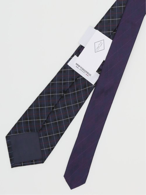 ニューヨーカーブルー/NEWYORKER BLUE シルクレギュラータイ 8.0cm幅