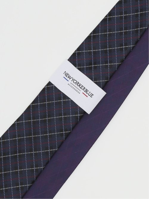 ニューヨーカーブルー/NEWYORKER BLUE シルクレギュラータイ 8.0cm幅