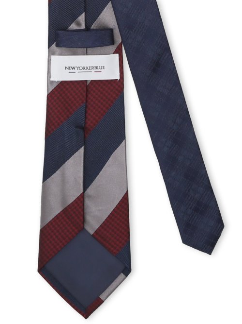 ニューヨーカーブルー/NEWYORKER BLUE シルクレギュラータイ 8.0cm幅