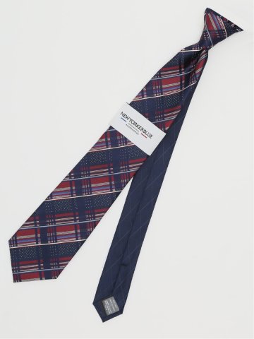 ニューヨーカーブルー/NEWYORKER BLUE シルクレギュラータイ 8.0cm幅